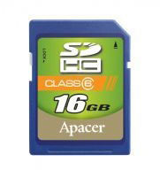 Apacer 16GB SDHC CLASS 6 SD (AP16GSDHC6-R)